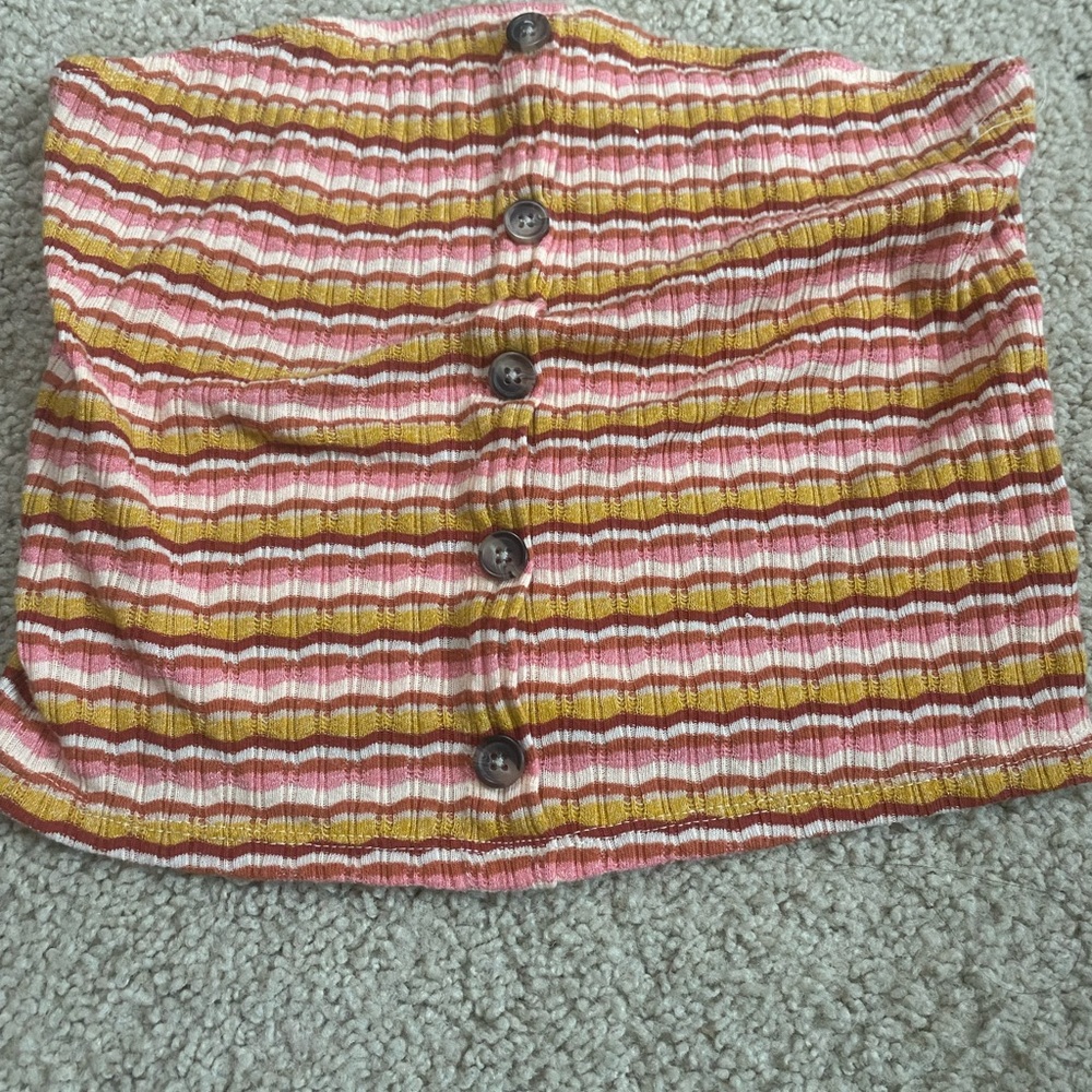 american eagle striped tube top